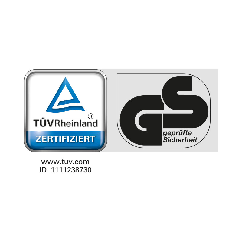 Sello GS de seguridad comprobada por TÜV Rheinland