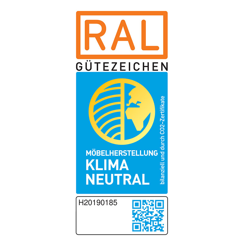 Sello RAL de fabricación de muebles climáticamente neutra